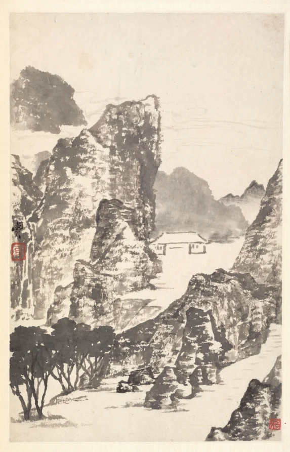 Landscape after Mi Fu — Min Zhen (Chinese, 1730–after 1788)