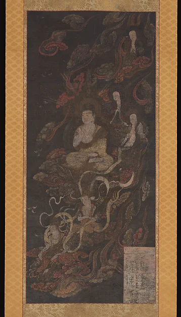 Welcoming Descent of Amida, the Buddha of Infinite Light, and His Holy Retinue — Unidentified artist