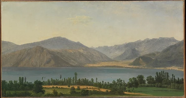 Lake Fucino and the Abruzzi Mountains — Joseph Bidauld