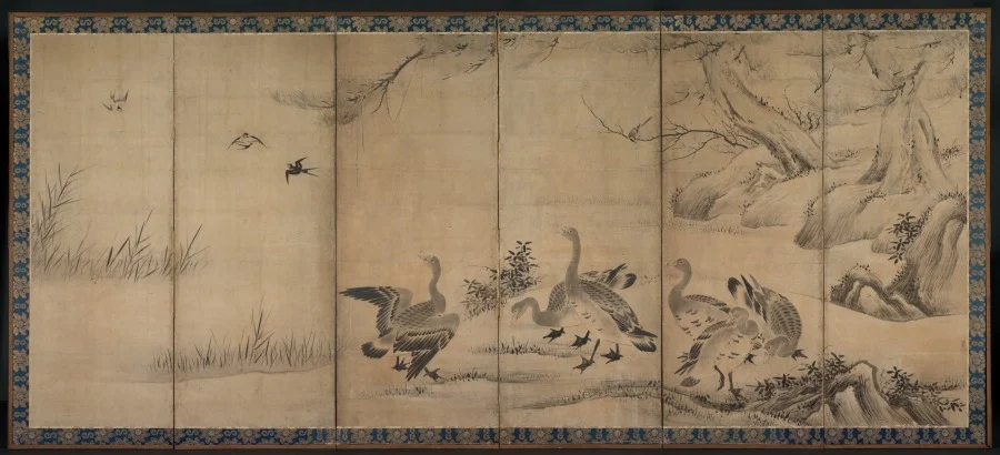 Wild Geese — Kano Sanraku (Japanese, 1559–1635)