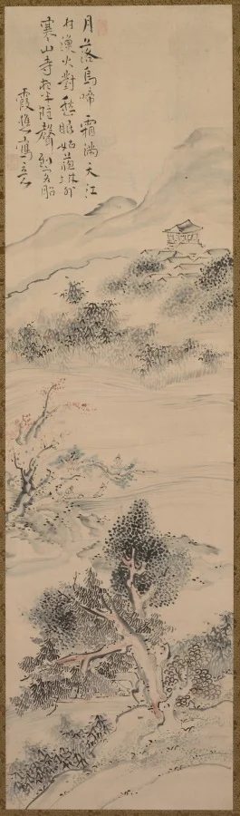 Night Mooring at Maple Bridge — Ike Taiga (Japanese, 1723–1776)