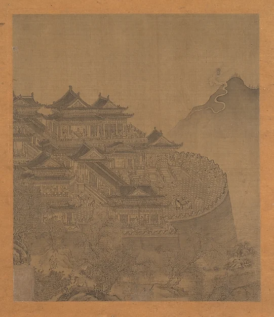The Immortal Lü Dongbin Appearing over the Yueyang Pavilion — Unidentified artist