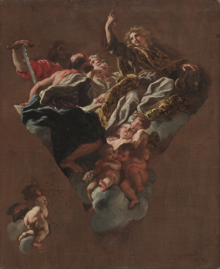 Sketch for "The Four Prophets of Israel" (for Il Gesù, Rome) — Giovanni Battista Gaulli (Italian, 1639–1709)