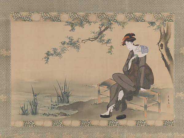 Woman Cooling Herself