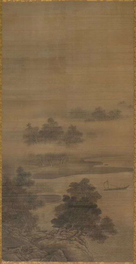 Returning Sails off a Distant Shore, from Eight Views of Xiao-Xiang — Sesshū Tōyō (Japanese, 1420–1506)