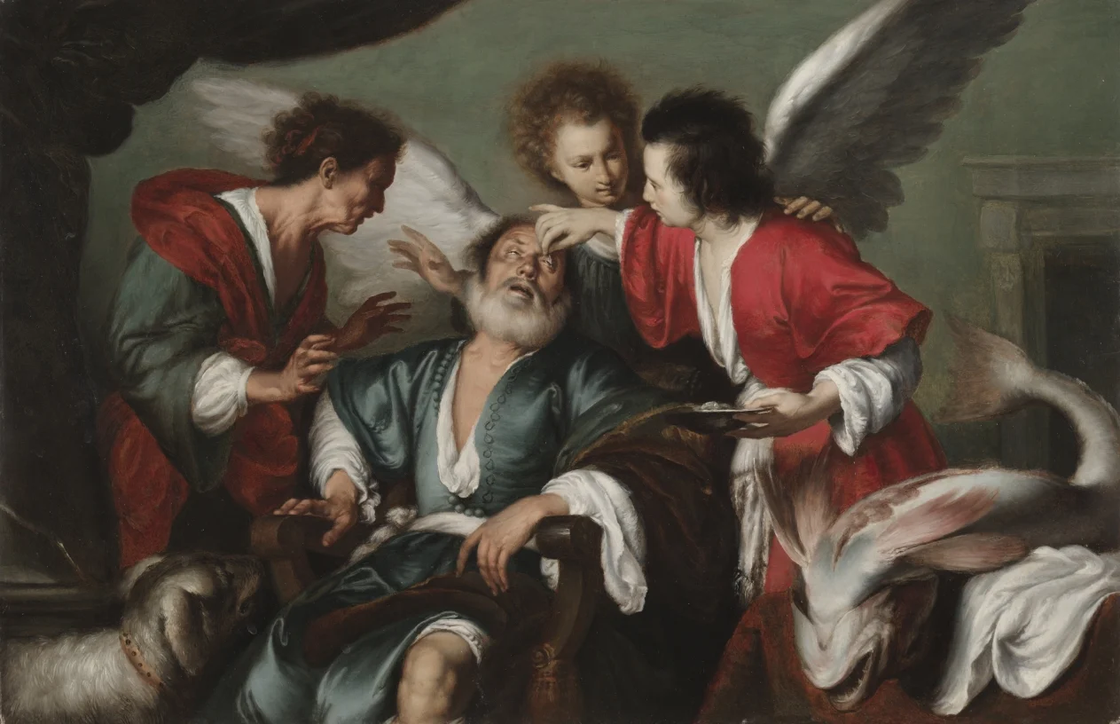 The Healing of Tobit — Bernardo Strozzi (Italian, 1581?-1644)