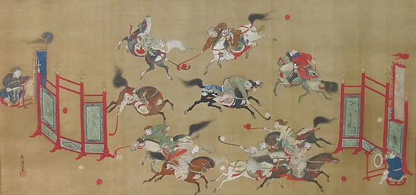 Tartars Playing Polo — Kano Eisen'in Furunobu 狩野永川院古