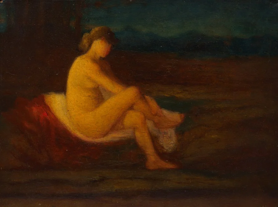 A Bather — Robert Loftin Newman (American, 1827–1912)