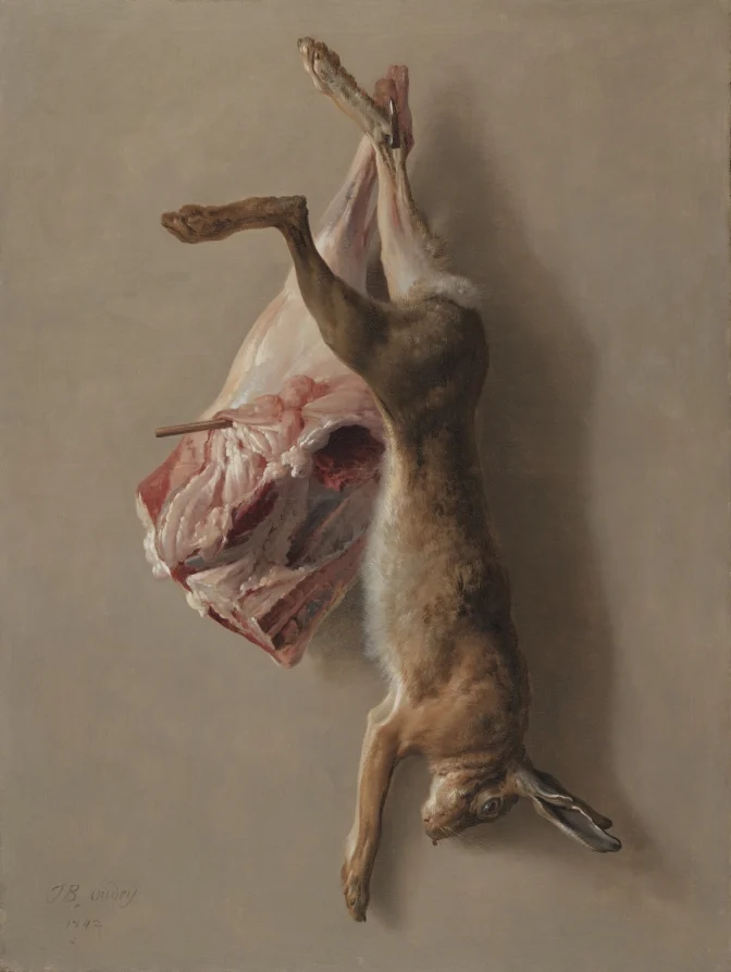 A Hare and a Leg of Lamb — Jean-Baptiste Oudry (French, 1686–1755)