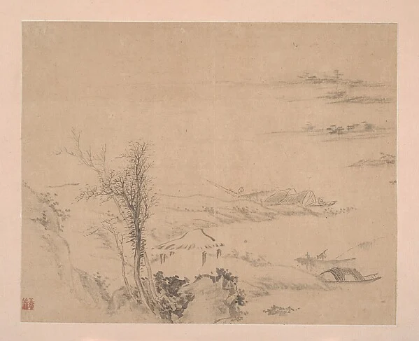 River Scene — Unidentified artist