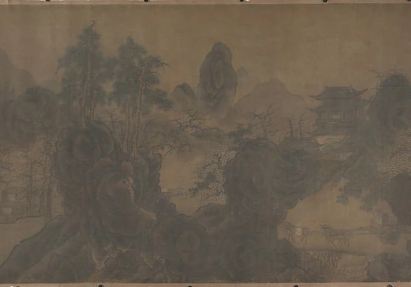 Traveling amid Mountains — Unidentified artist