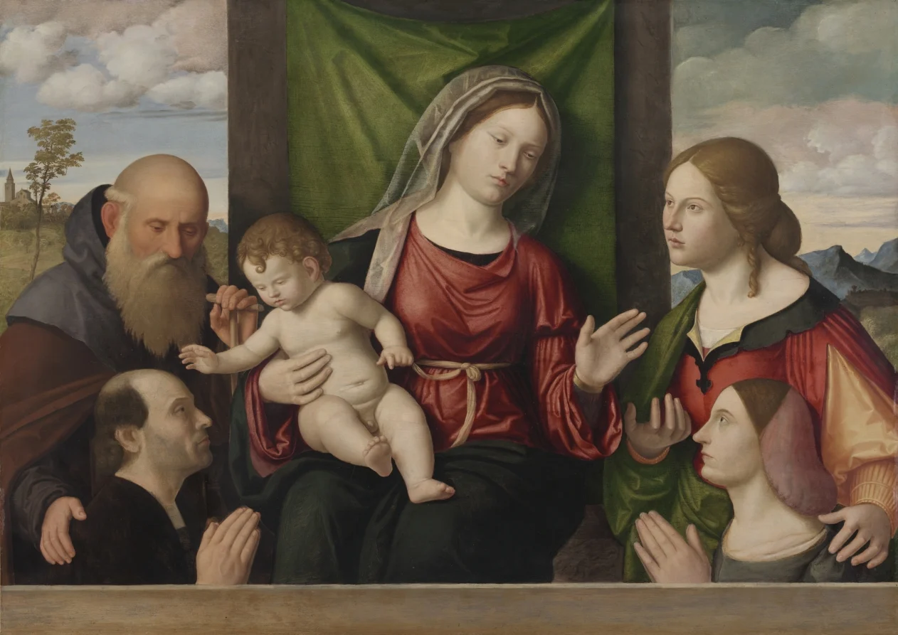 Virgin and Child with Saints and Donors — Giovanni Battista Cima da Conegliano (Italian, c. 1459–1518)