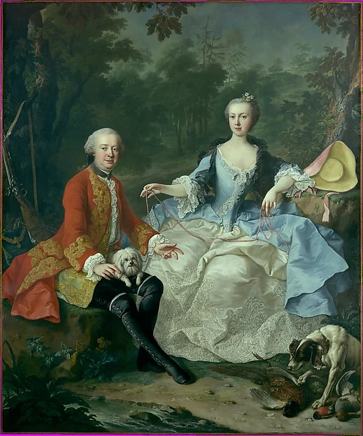 Count Giacomo Durazzo (1717–1794) and Ernestine Aloisia Ungnad von Weissenwolff (1732–1794) — Martin van Meytens the Younger