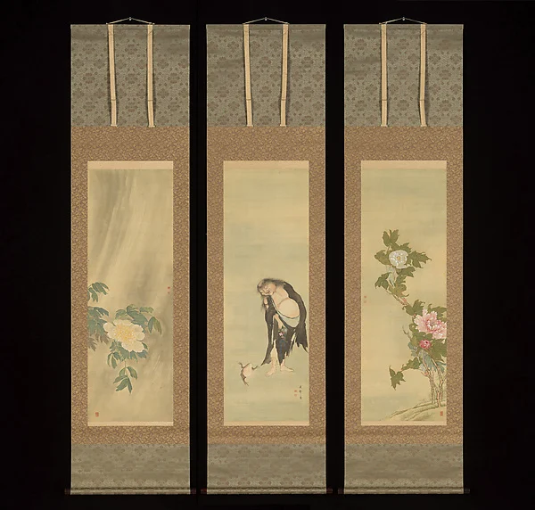 The Daoist Immortal Liu Hai and Peonies