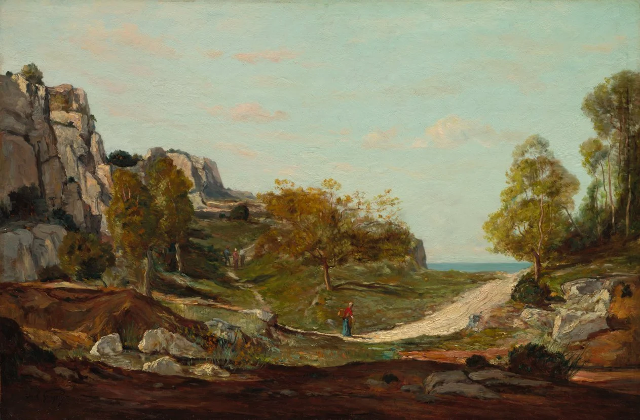 Landscape at Saint-André, Near Marseilles — Paul Guigou (French, 1834–1871)