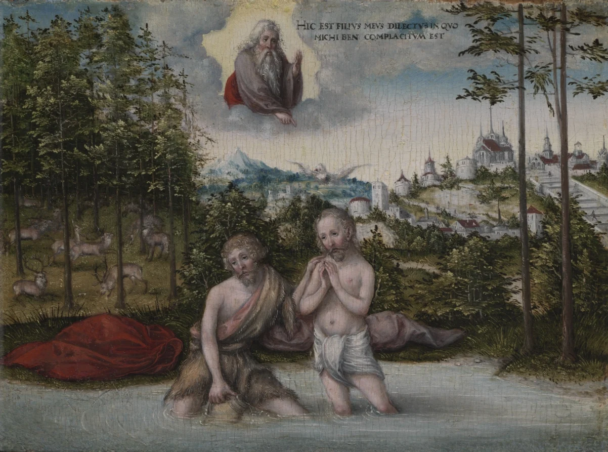 The Baptism of Christ — Lucas Cranach (German, 1472–1553)