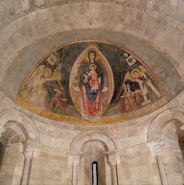 The Virgin and Child in Majesty and the Adoration of the Magi — Master of Pedret