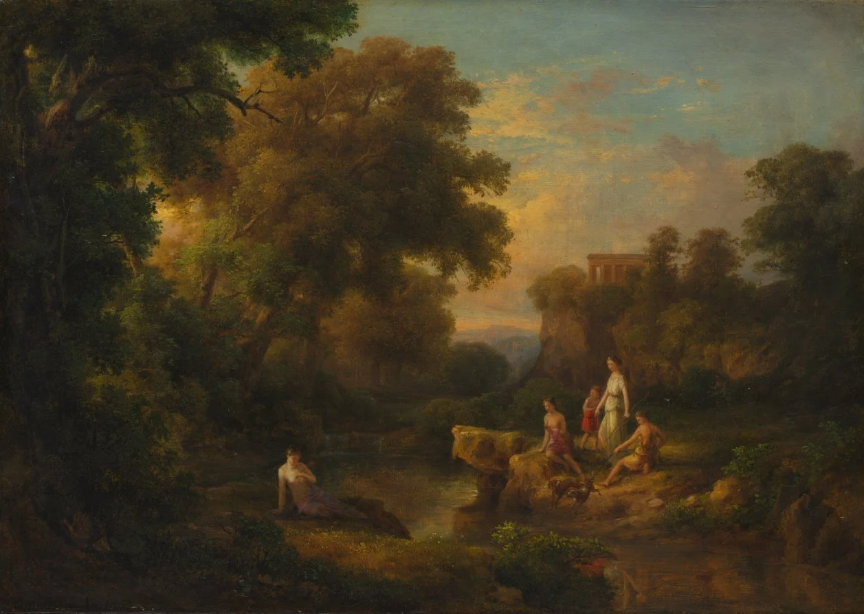 Diana and Her Nymphs — Károly Markó (Hungarian, 1791–1860)