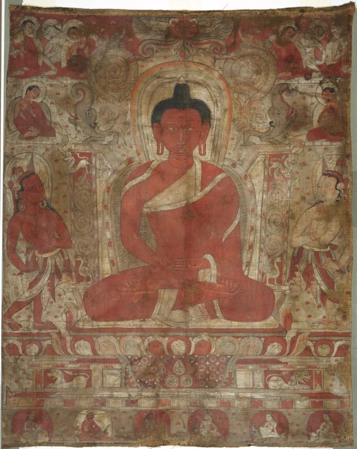 Seated Amitabha with Attendants