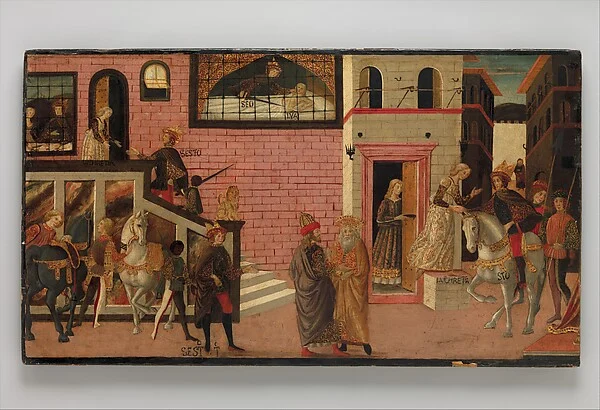 Tarquin and Lucretia — Master of Marradi