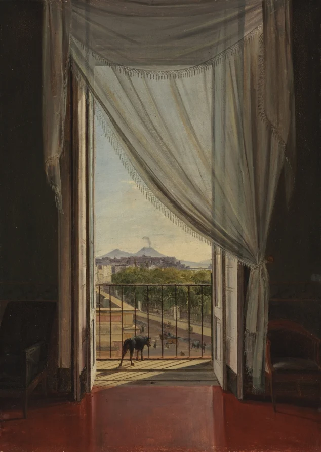 A View of Naples through a Window — Franz Ludwig Catel (German, 1778–1856)