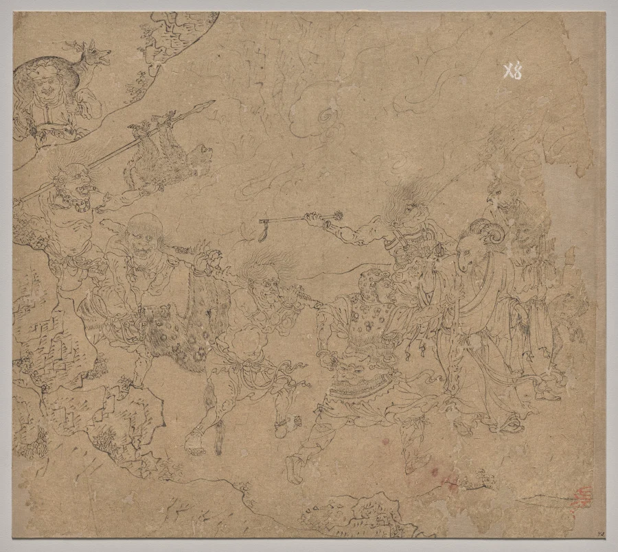 Album of Daoist and Buddhist Themes: Search the Mountain: Leaf 45