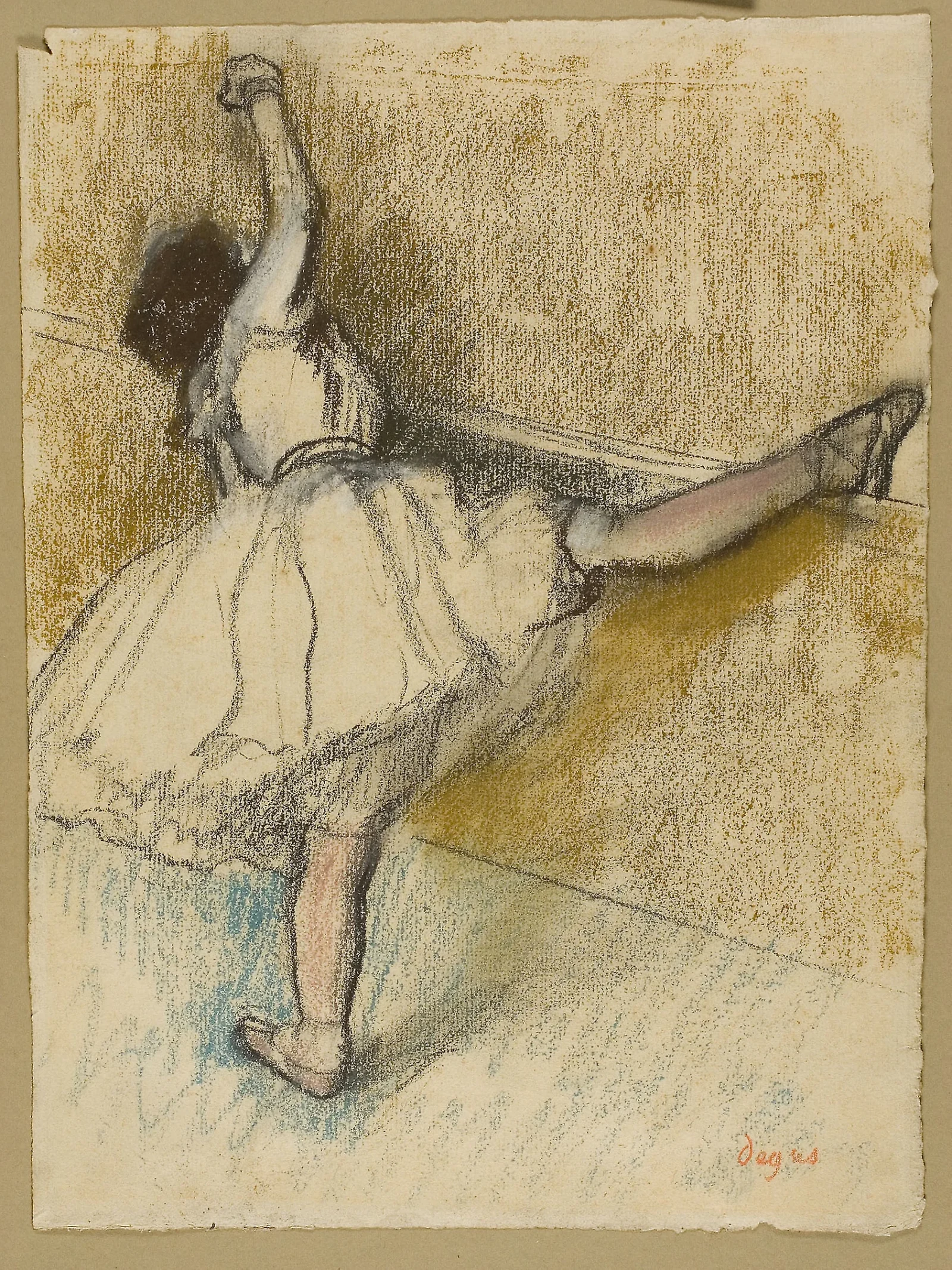 Dancer Stretching at the Bar