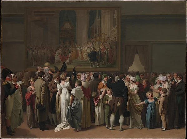 The Public Viewing David's "Coronation" at the Louvre