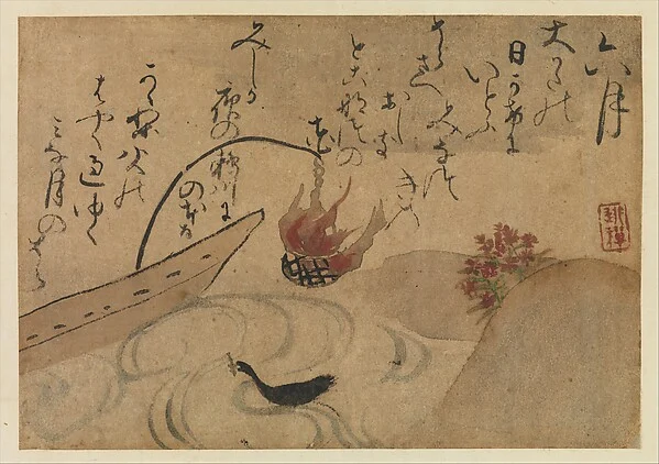 “Sixth Month” from Fujiwara no Teika’s “Birds and Flowers of the Twelve Months”