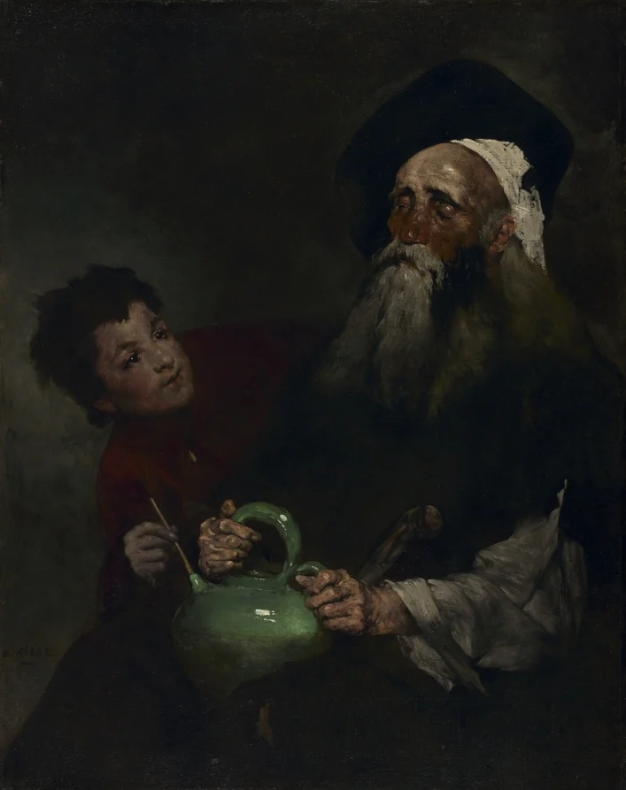 Lazarillo de Tormes and His Blind Master — Théodule Ribot (French, 1823–1891)