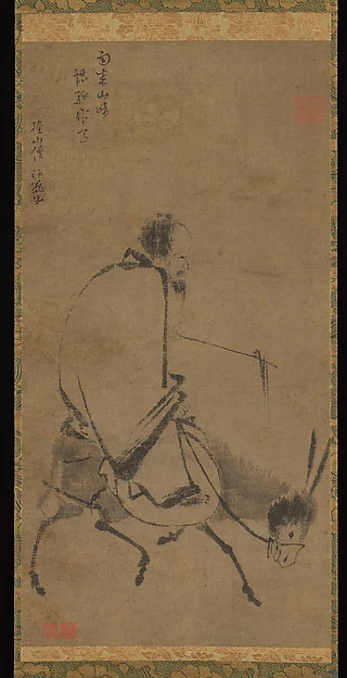 Chan master riding a mule