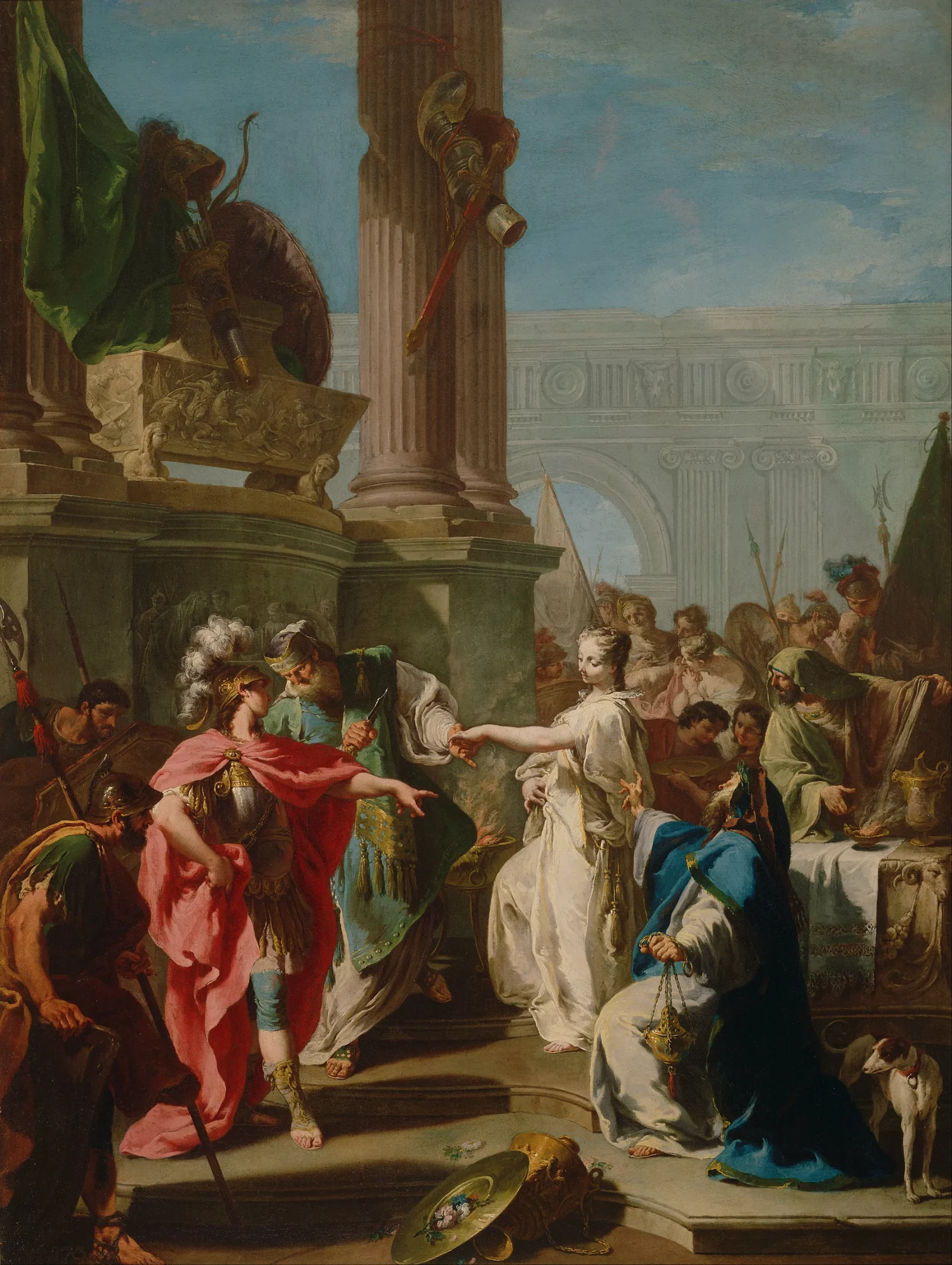The Sacrifice of Polyxena in Malibu — Giovanni Battista (The Younger) Pittoni