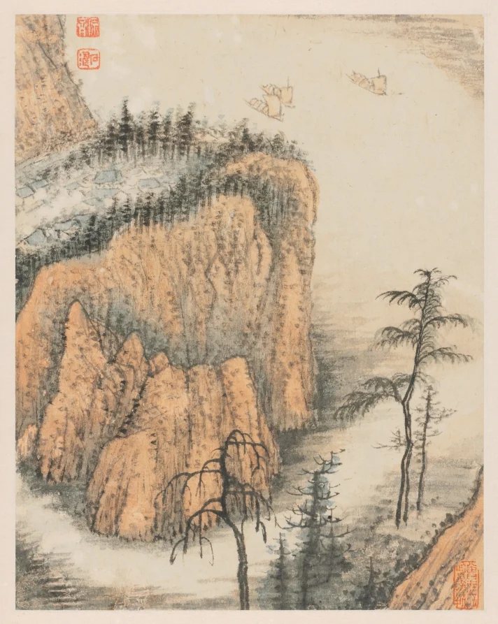 Reminiscences of Qinhuai River — Shitao (Chinese, 1642–1707)
