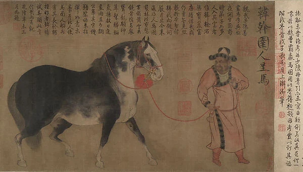 Horse and groom — Unidentified artist