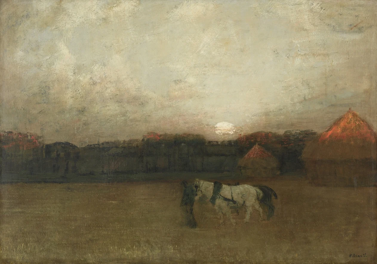 The Stubble Field — Henry Golden Dearth (American, 1864–1918)