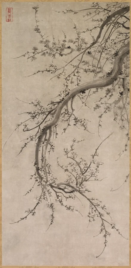 Prunus — Kano Einō (Japanese, 1631–1697)
