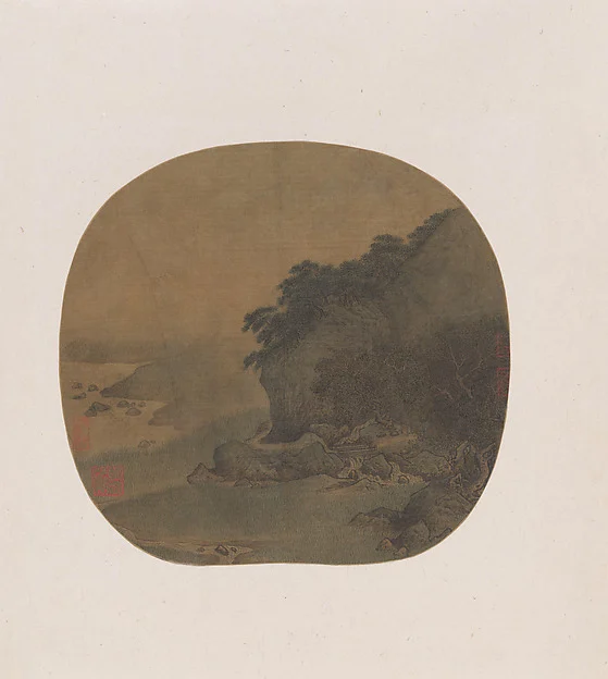 Hermitage by a pine-covered bluff — Yan Ciyu
