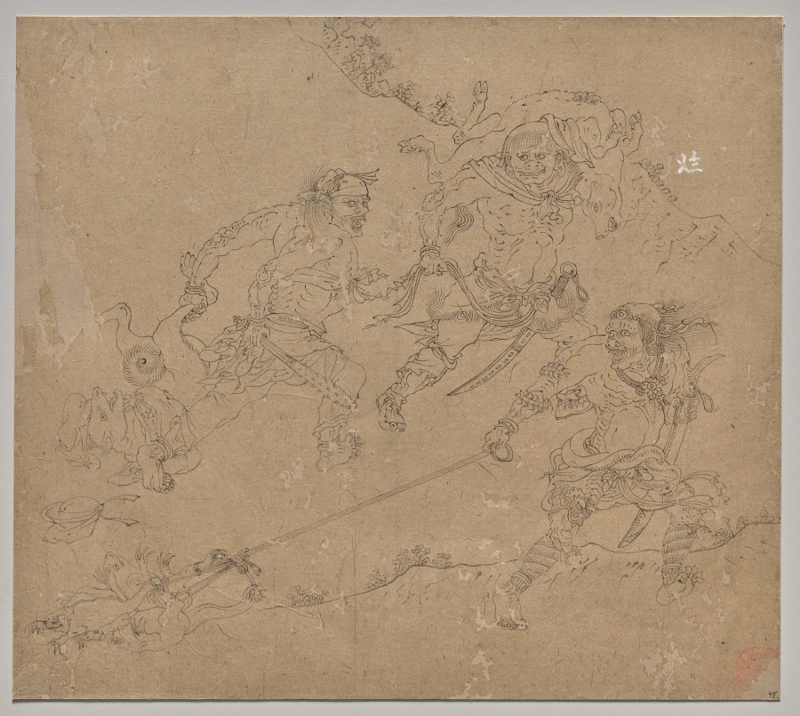 Album of Daoist and Buddhist Themes: Search the Mountain: Leaf 48