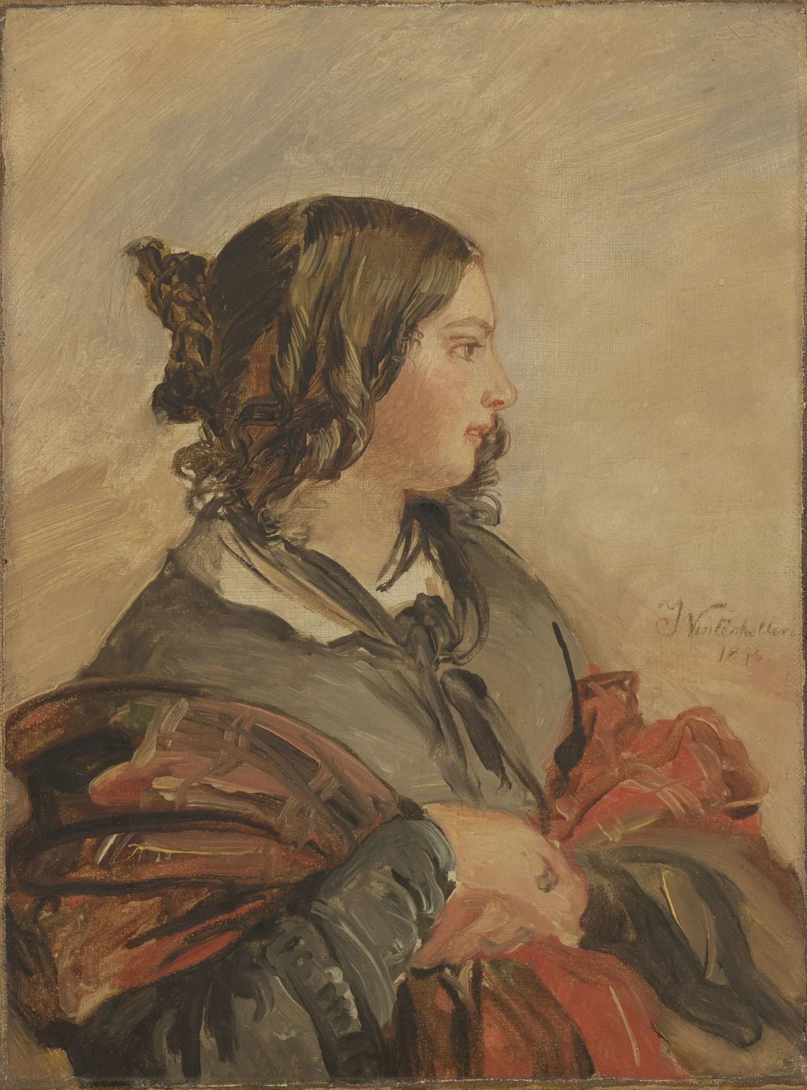 Portrait of the Young Queen Victoria