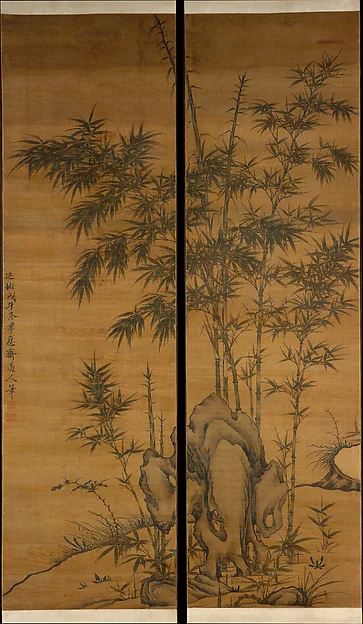 Bamboo and rocks