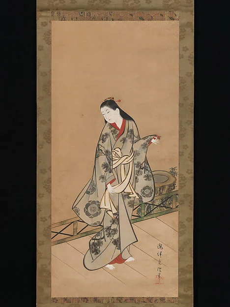 Woman on Veranda — Takizawa Shigenobu