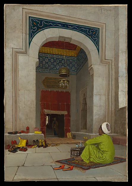 At the Mosque Door — Osman Hamdi Bey