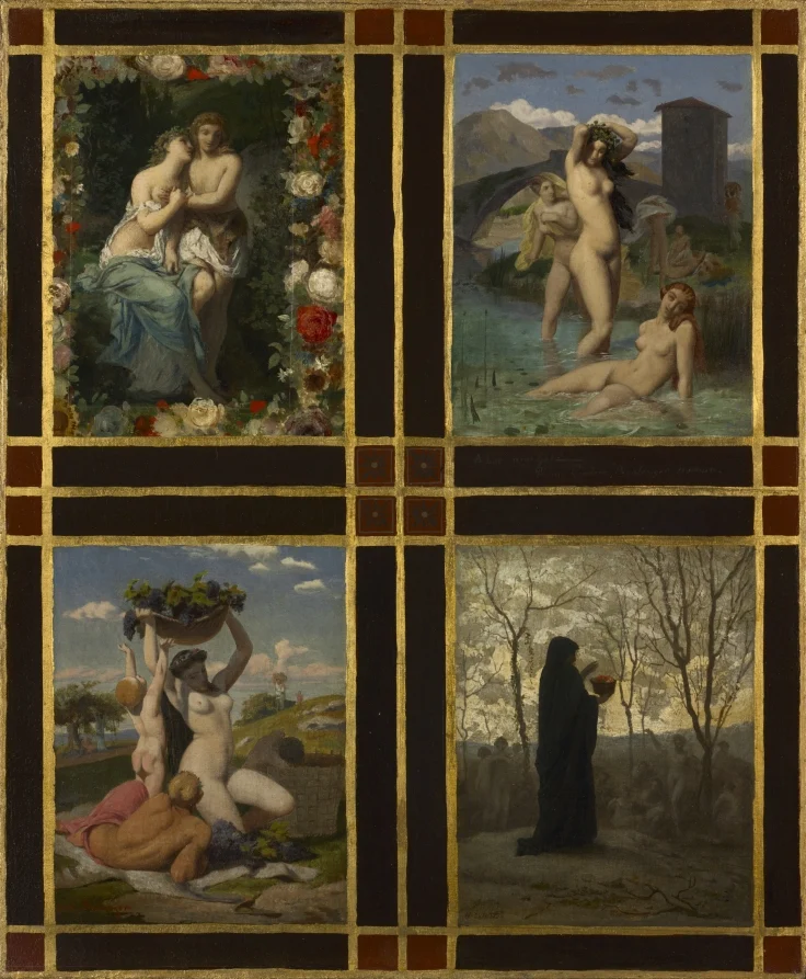 The Four Seasons — Henry Picou (French, 1824–1895)