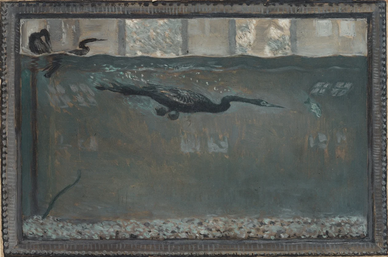 Diving Cormorant — Otto H. Bacher (American, 1856–1909)
