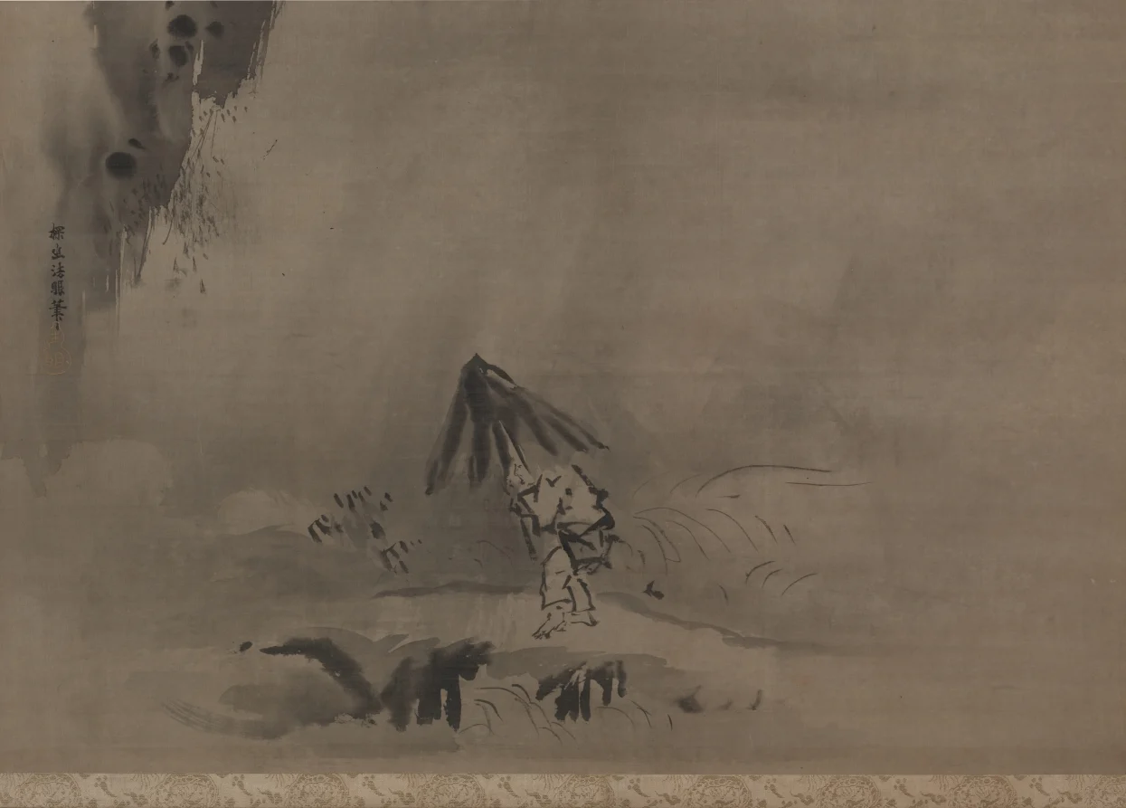 Evening Shower — Kano Tan’yū (Japanese, 1602–1674)