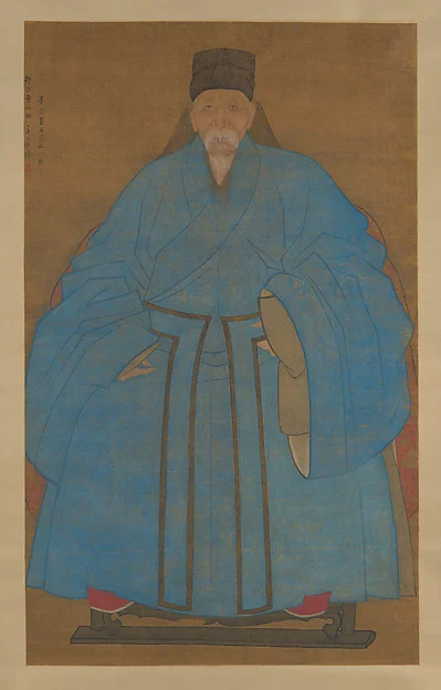 Portrait of the artist’s great-granduncle Yizhai at the age of eighty-five — Ruan Zude