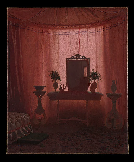 A Bedroom in Bernstorff Palace near Copenhagen — Johan Vilhelm Gertner