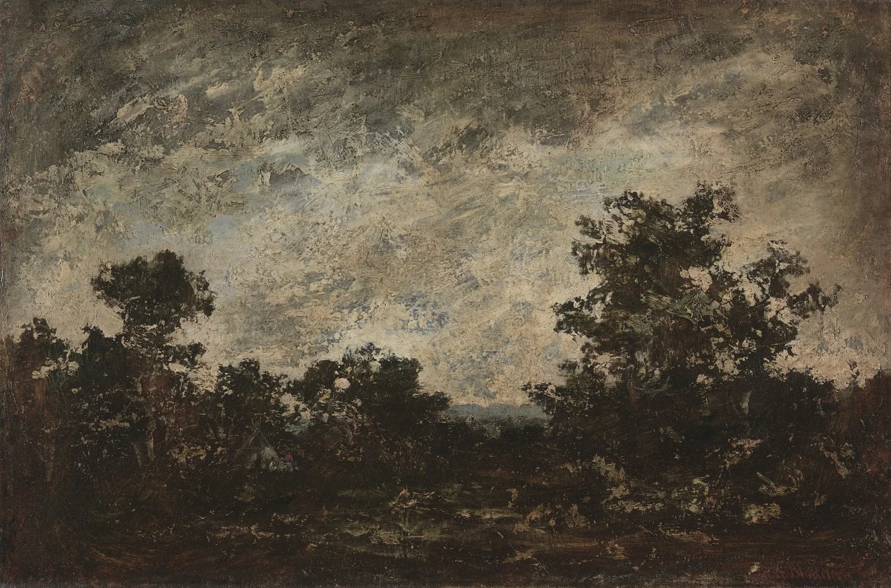 Indian Camp — Ralph A. Blakelock (American, 1847–1919)