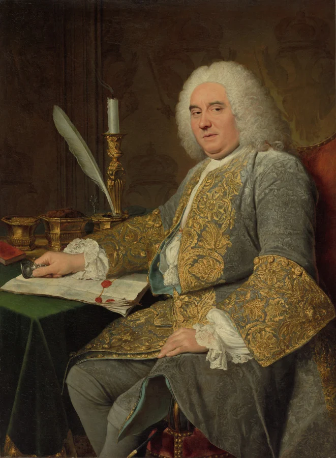 Portrait of Jean-Gabriel du Theil at the Signing of the Treaty of Vienna — Jacques André Joseph Aved (French, 1702–1766)