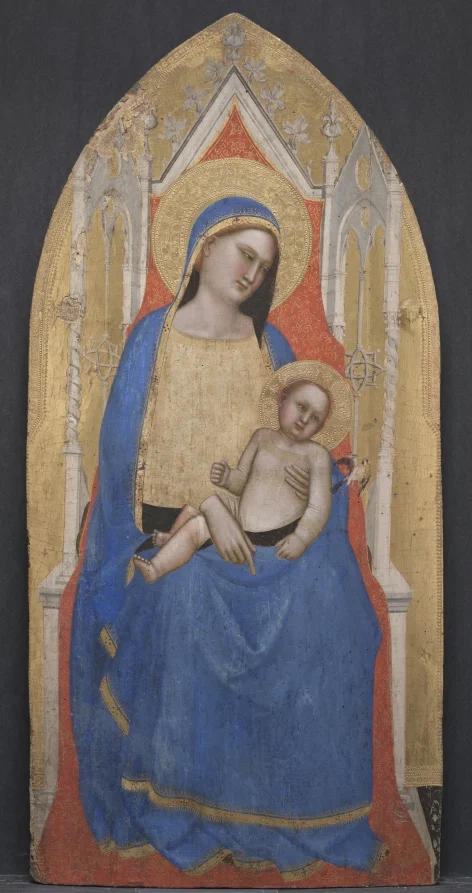 Madonna and Child Enthroned — Master of San Lucchese (Italian, c. 1335–1380)